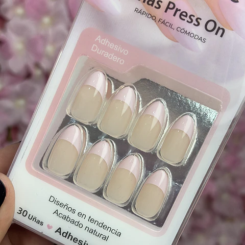 uñas press on "francesas" rosita