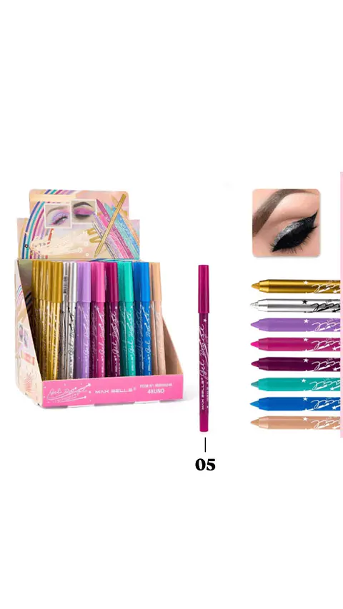 Delineador En Gel Metalizado Waterproof