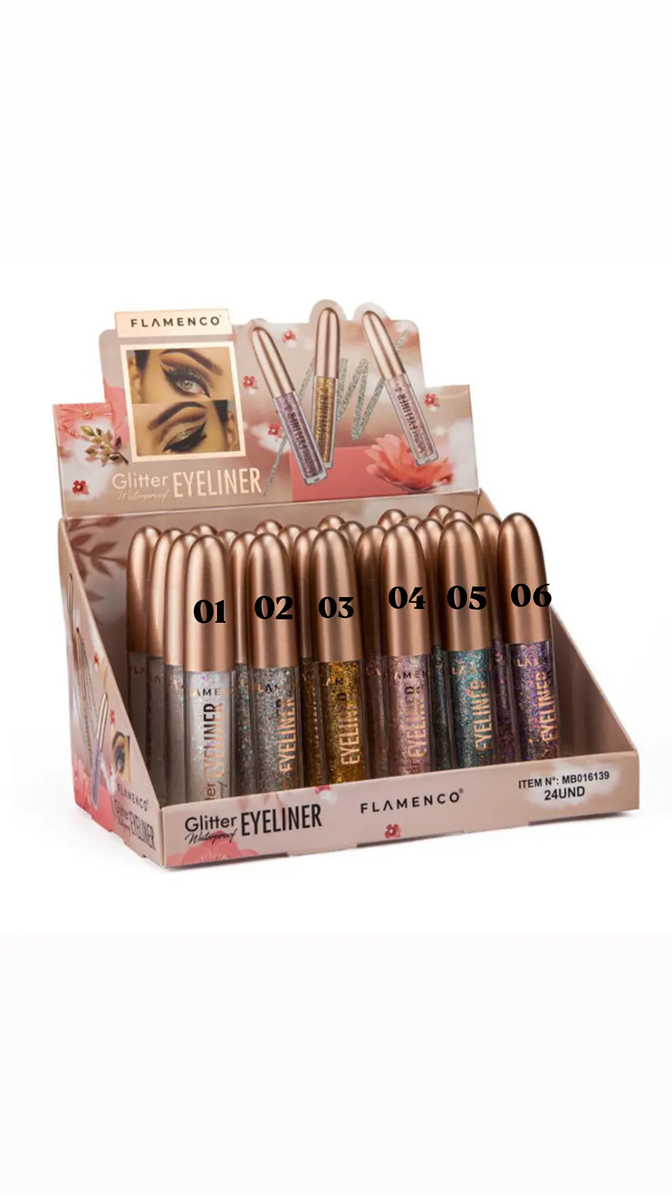 Delineadores glitters pincel 1
