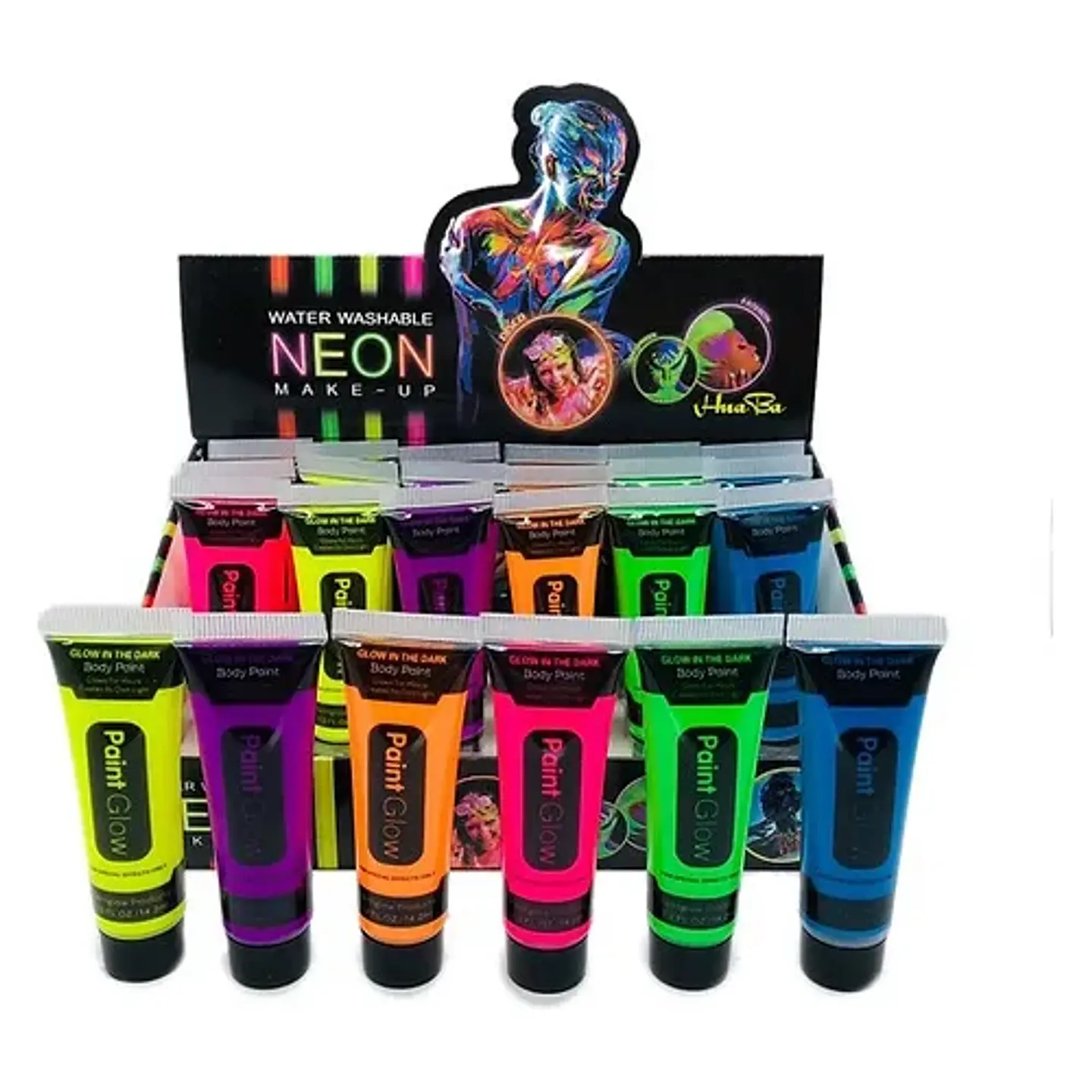 Pintura neon para rostro 2