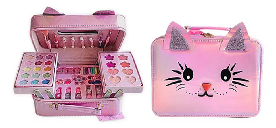 Set Belleza Infantil Maquillaje Gatito Maleta Doble 3