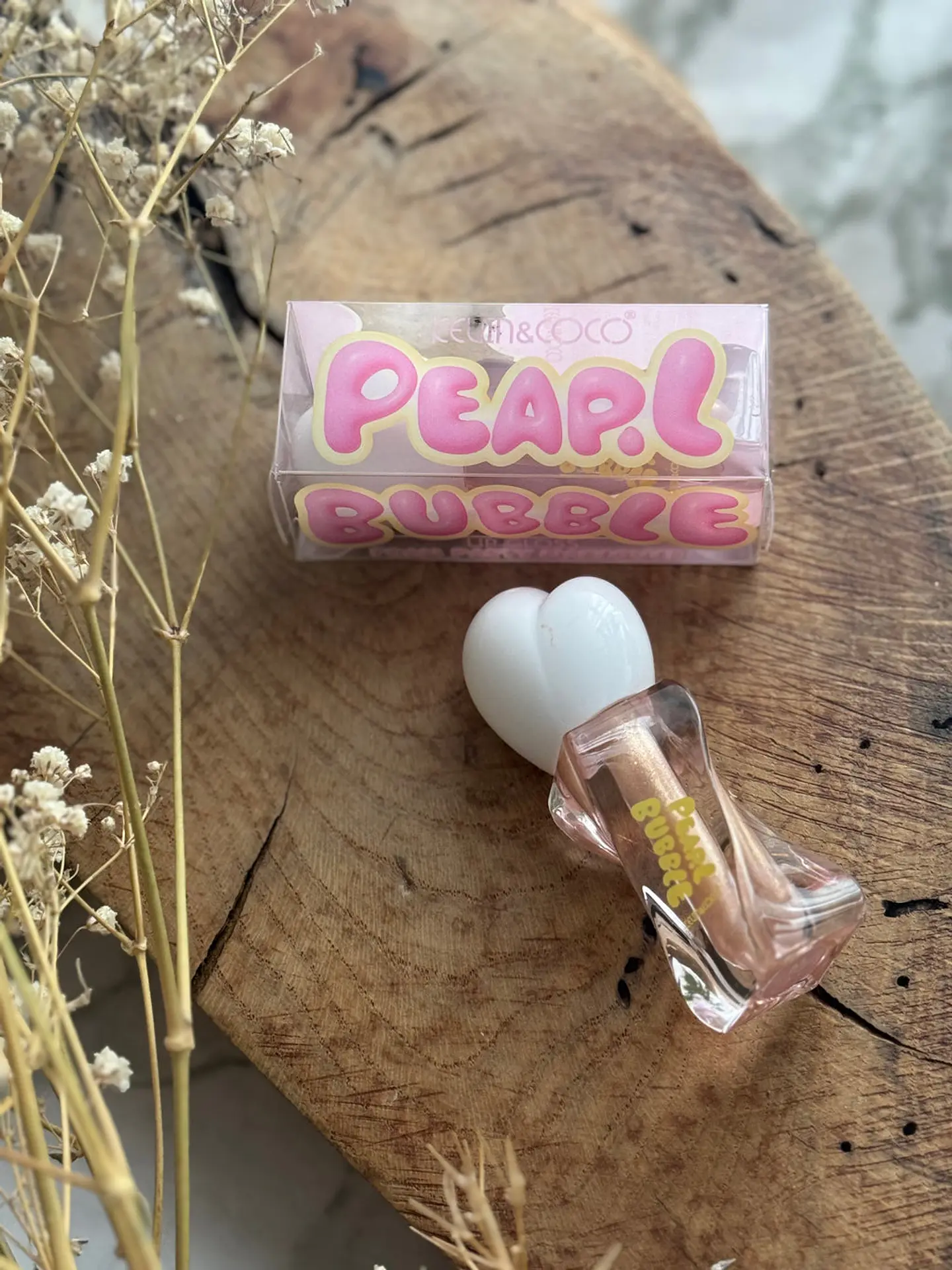 lip gloss “bubble” dorado 1