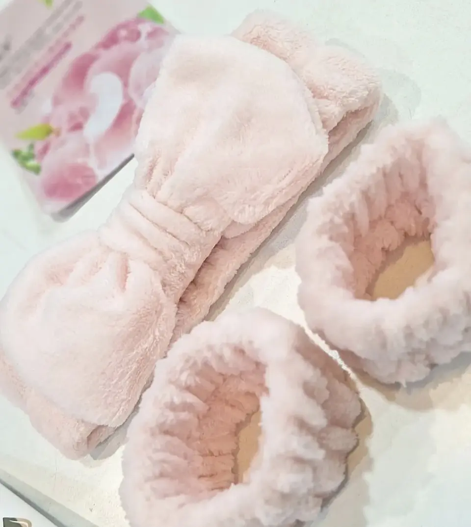 cintillo de spa + muñequeras  1