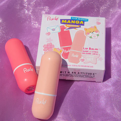 Manga Collection Lip Balm Duo Watermelon / Peach