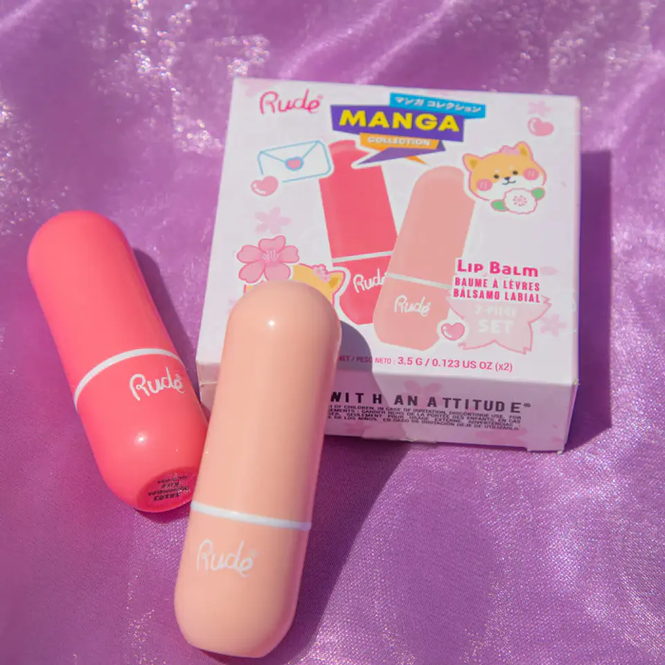 Manga Collection Lip Balm Duo Watermelon / Peach 2