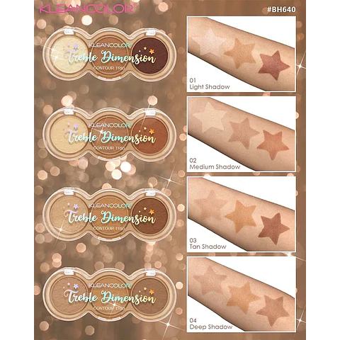 Trio De Contorno Bronzer En Polvo