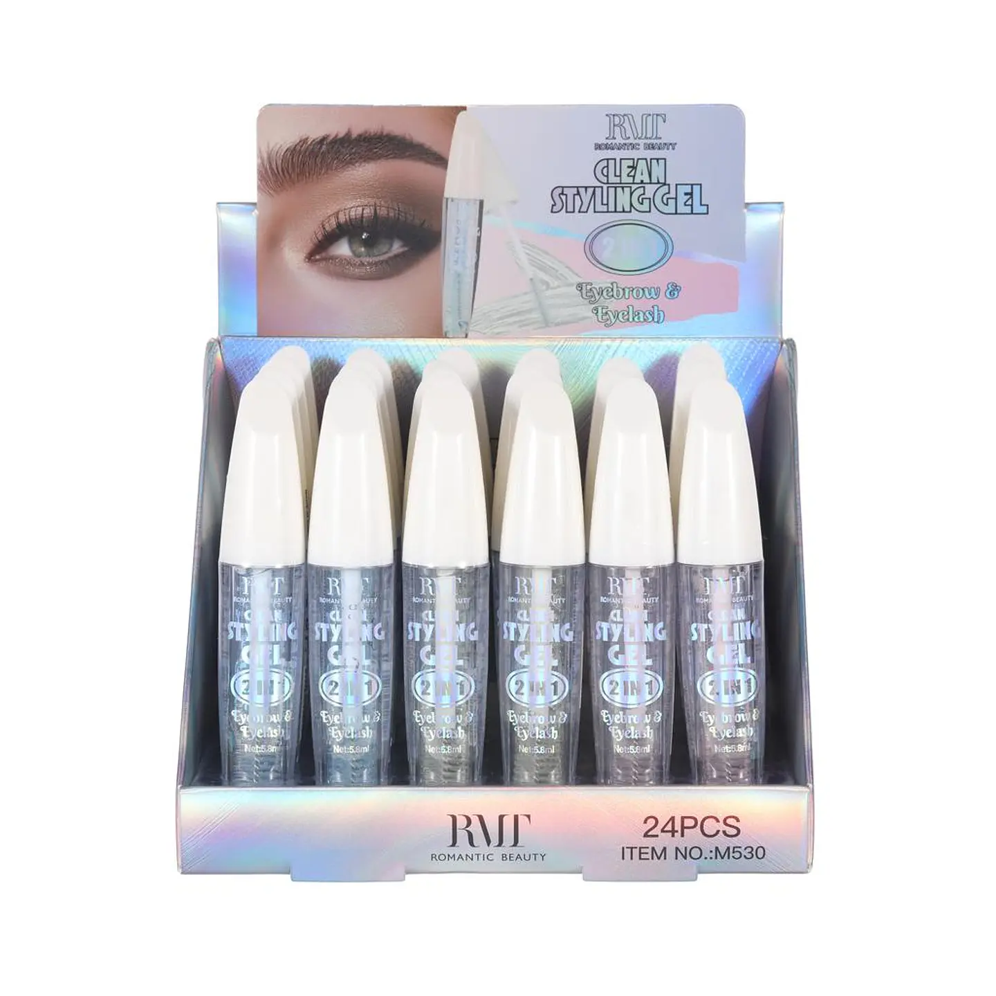 gel tranaparente para pestañas y cejas 