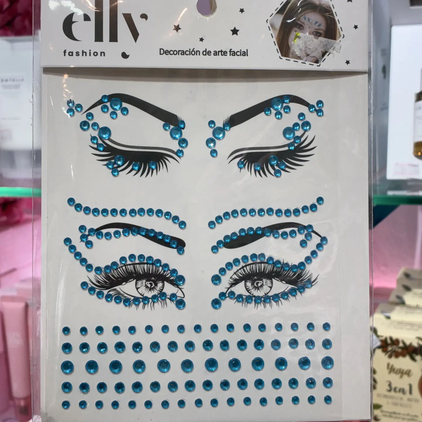 brillo celestes para rostro - cuerpo 1