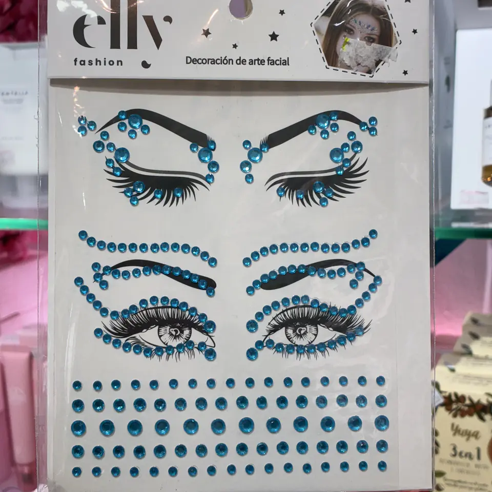 brillo celestes para rostro - cuerpo 1
