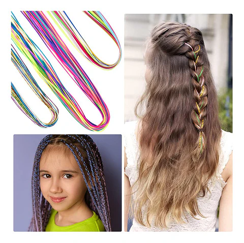 tinsel para el cabello