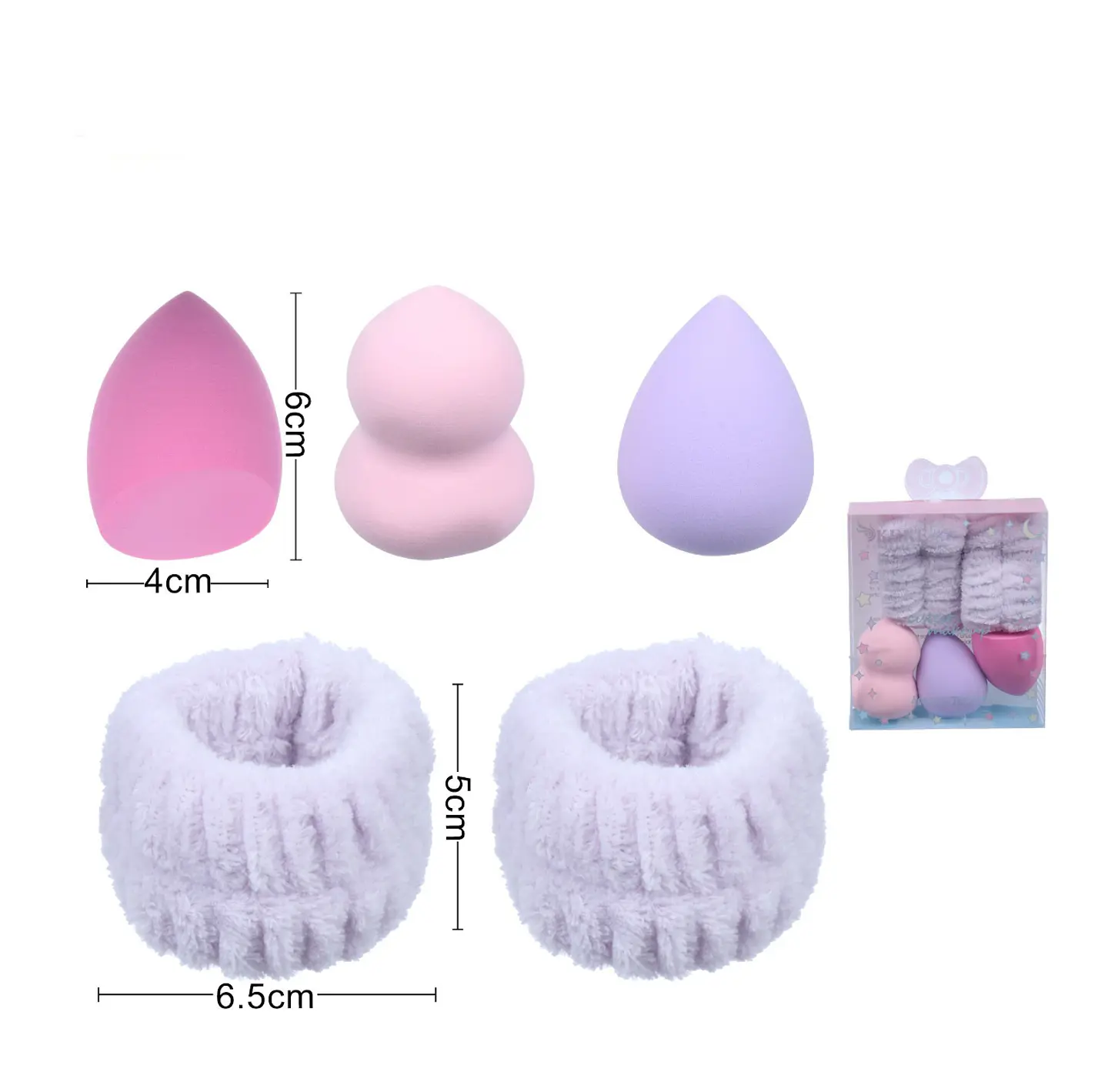 set de esponjas y muñequera 1