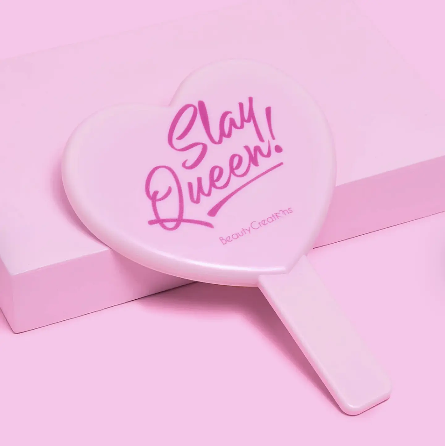 Handheld Mirror Espejo Corazon Slay Queen 1