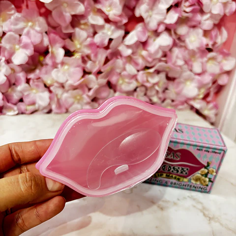 mascarilla de labios Rose hidrogel
