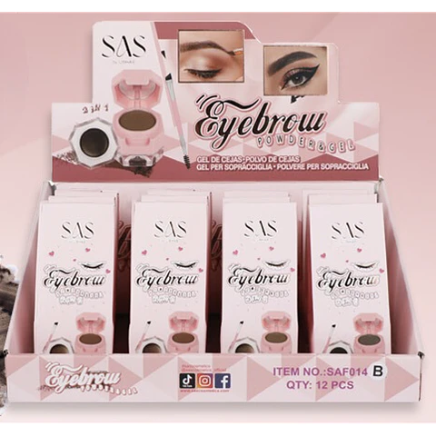 gel y sombra de cejas