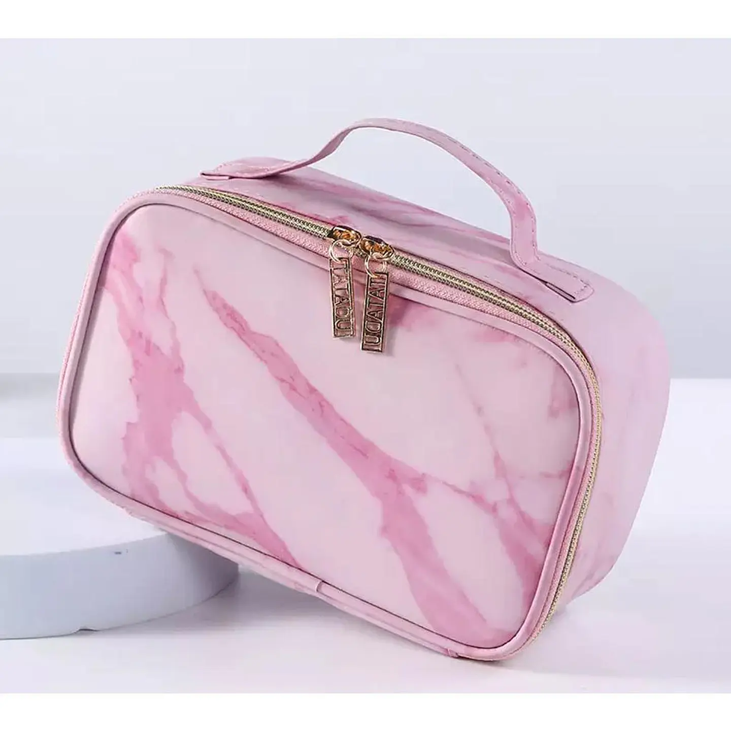 Cosmetiquero Cuadrado Rosado 1