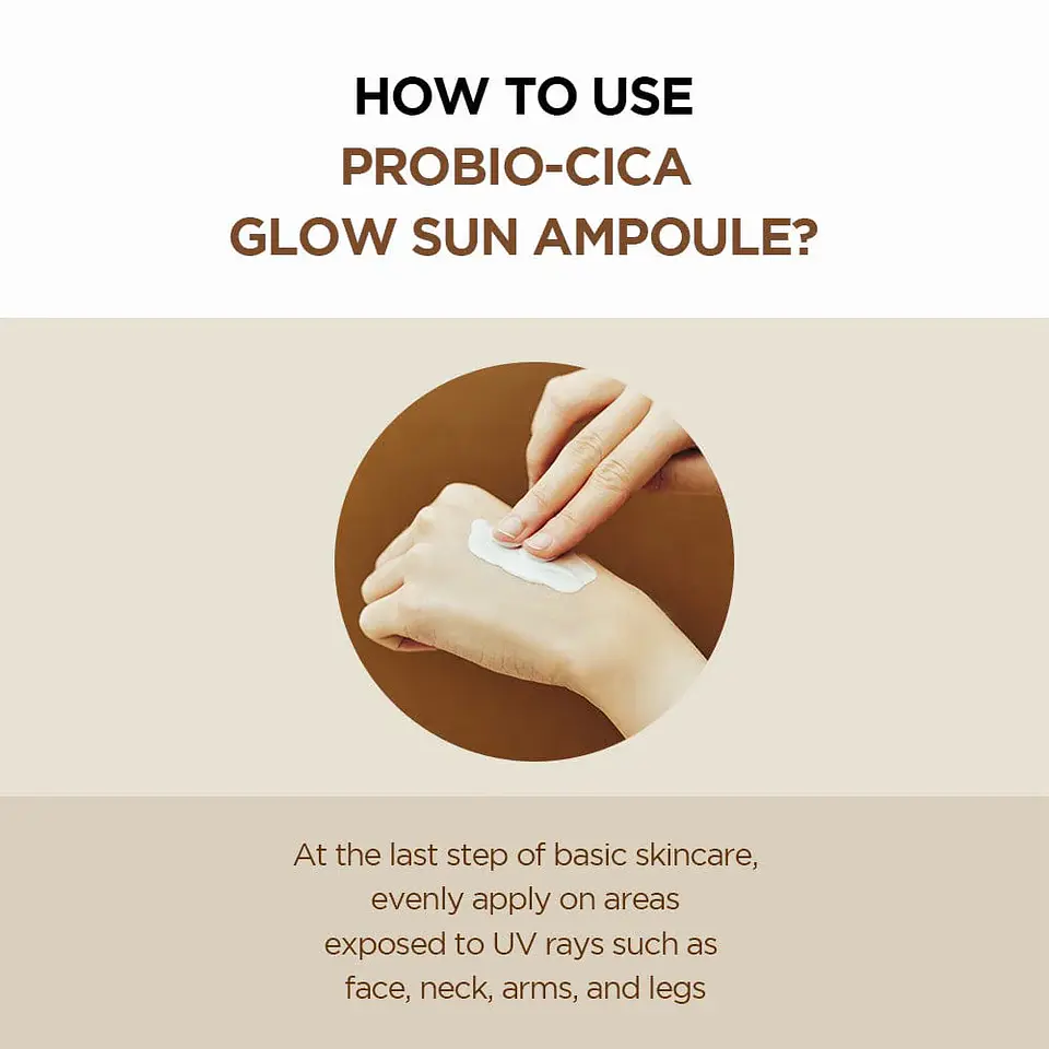  protecto solar Probio-Cica Glow Sun Ampoule 50ml 3