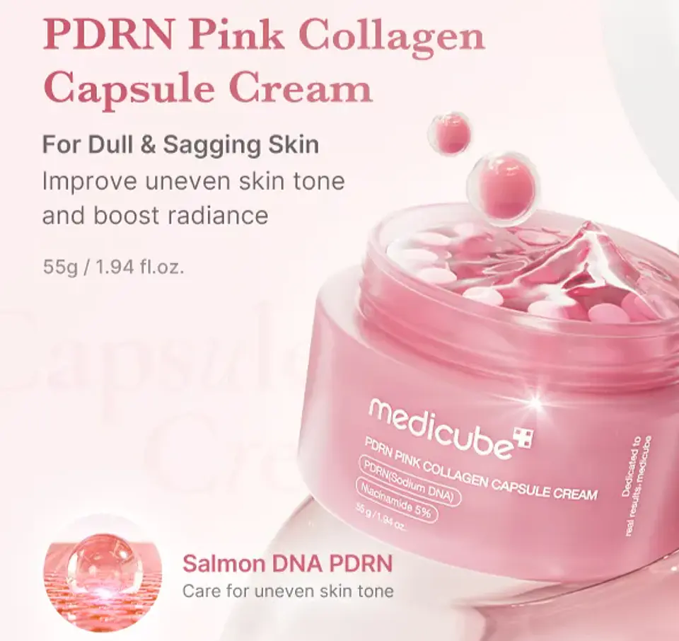 PDRN Pink Collagen Capsule Cream -Crema Reafirmante 55g 5