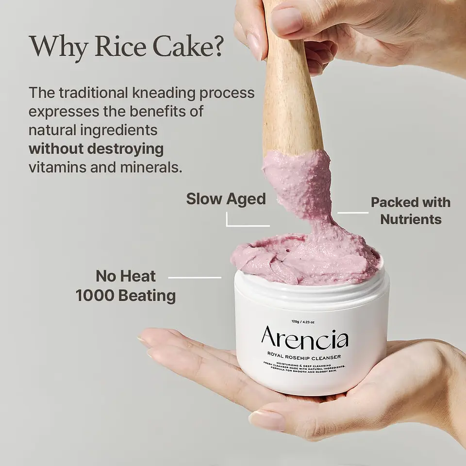 Rice Mochi Cleanser RoseHip – Limpiador Facial 120 g 5