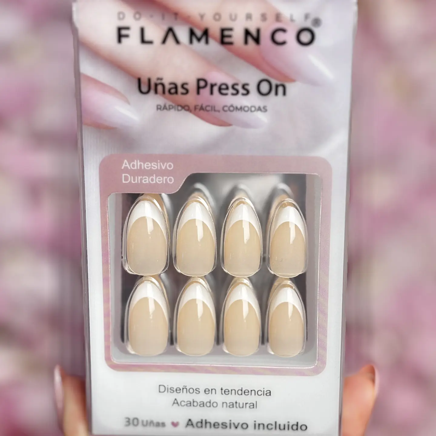 uñas press on francesa 1