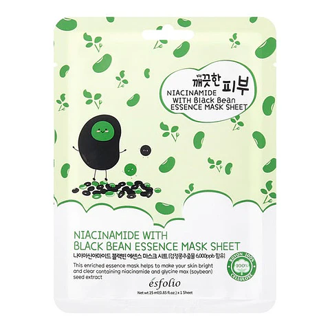 mascarilla facial Niacinamide Black Bean