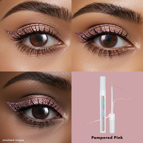 Delineador glitters "Pampered pink"