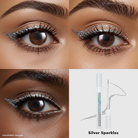 Delineador glitters "silver sparkles"