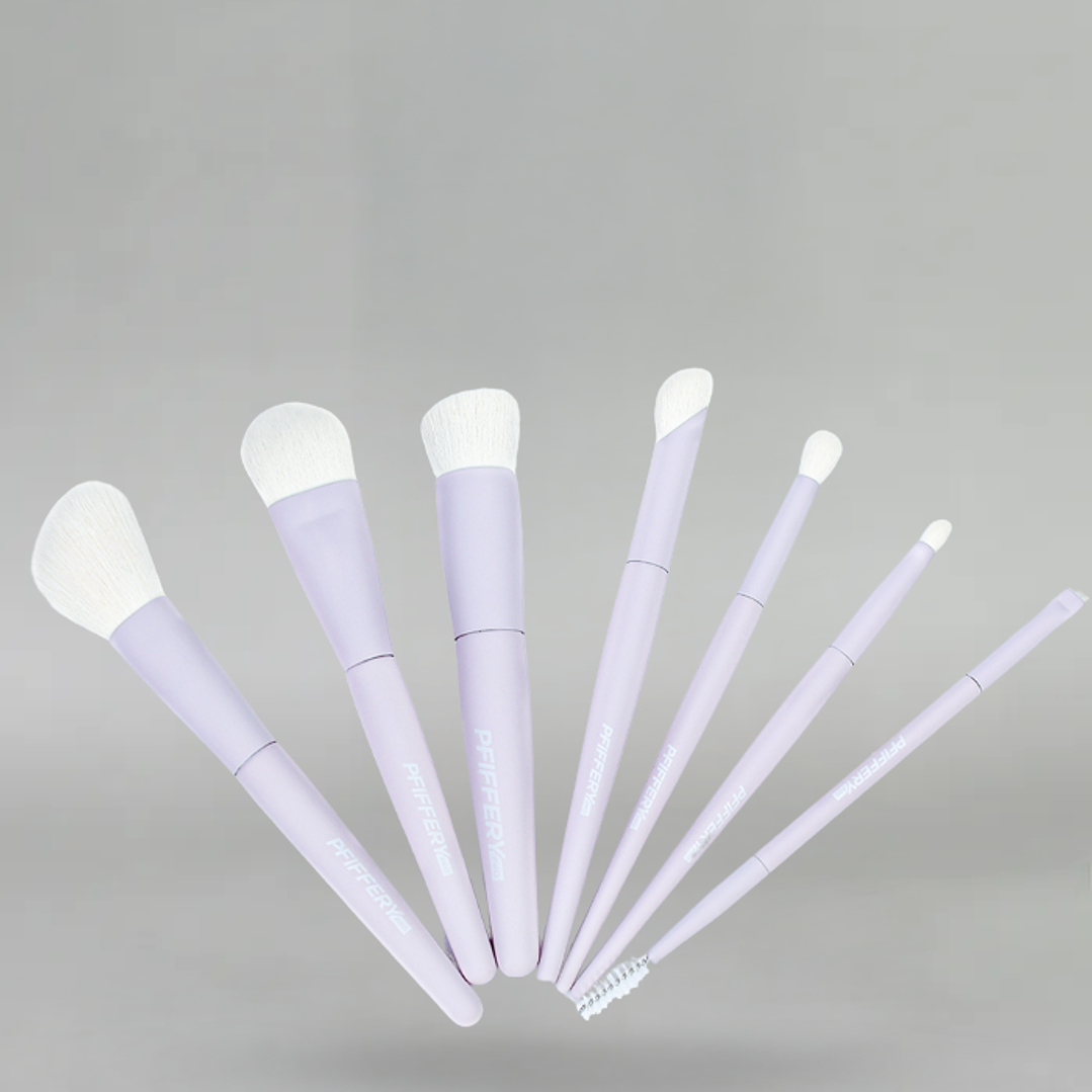 Set De 7 Brochas Mango Terciopelo 1