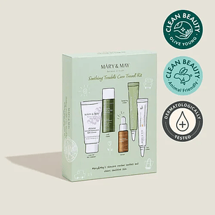 Soothing Trouble Care Travel Kit – 5 piezas Mini Talla Caja Verde