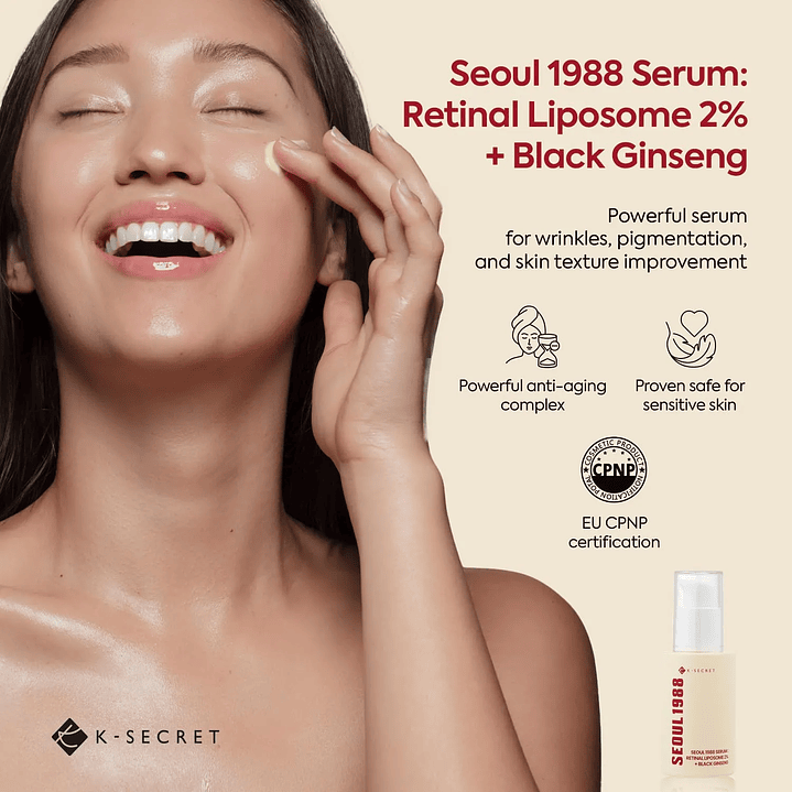 SEOUL 1988 Serum : Retinal Liposome 2% + Black Ginseng 30ml 3