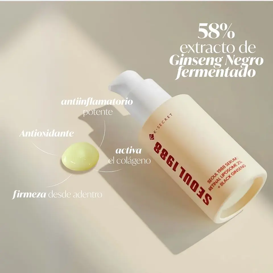 SEOUL 1988 Serum : Retinal Liposome 2% + Black Ginseng 30ml 5