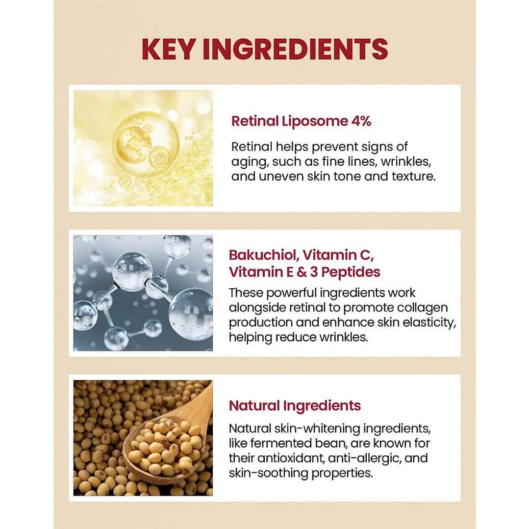 SEOUL 1988 Eye Cream : Retinal Liposome 4% + Fermented Bean 30ml 5