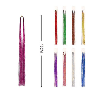 tinsel para el pelo