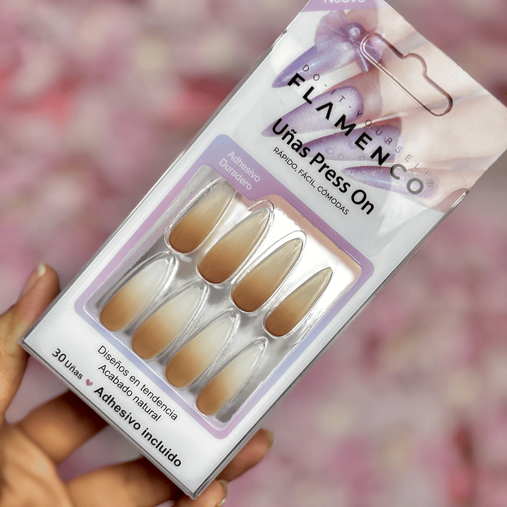 uñas press on “degrade” 2