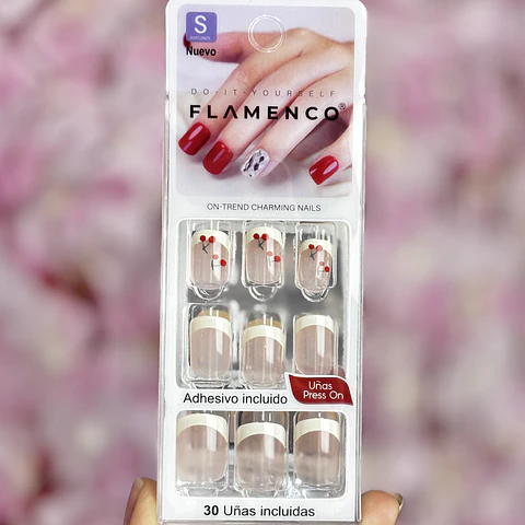 uñas press on cherry
