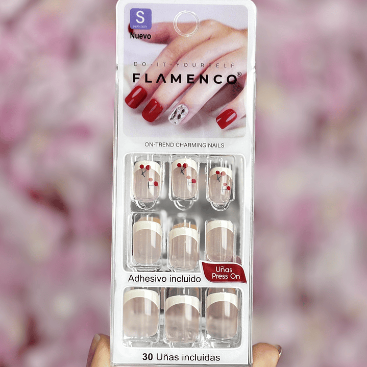 uñas press on cherry 1