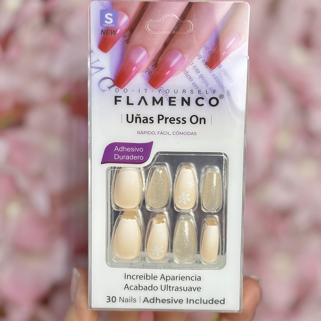 uñas press on navidad 1