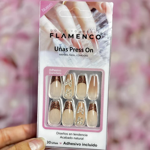 uñas press on "cafe 47"