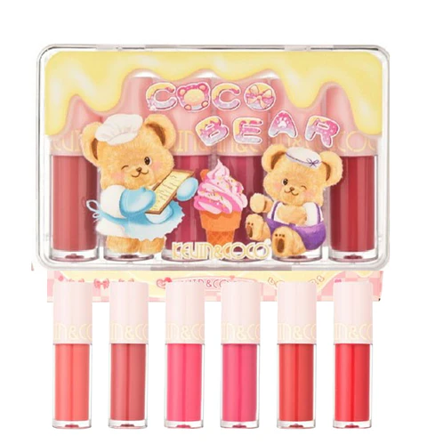 set labiales matte "coco bear"