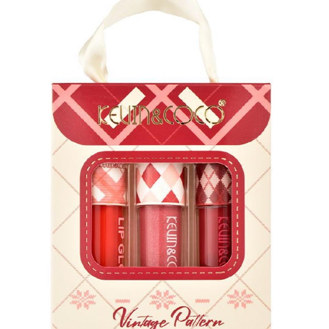 set 3 lip gloss “vintage pattern” 2