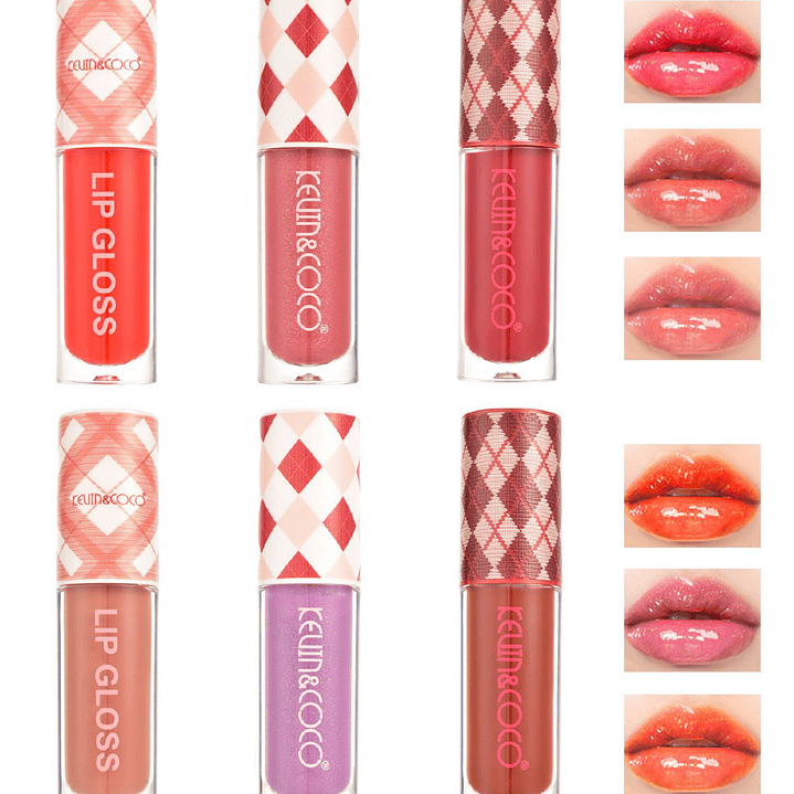 set 3 lip gloss “vintage pattern” 4