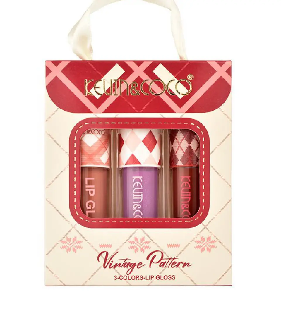 set 3 lip gloss “vintage pattern” 3