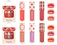 set 3 lip gloss “vintage pattern” - Miniatura 1