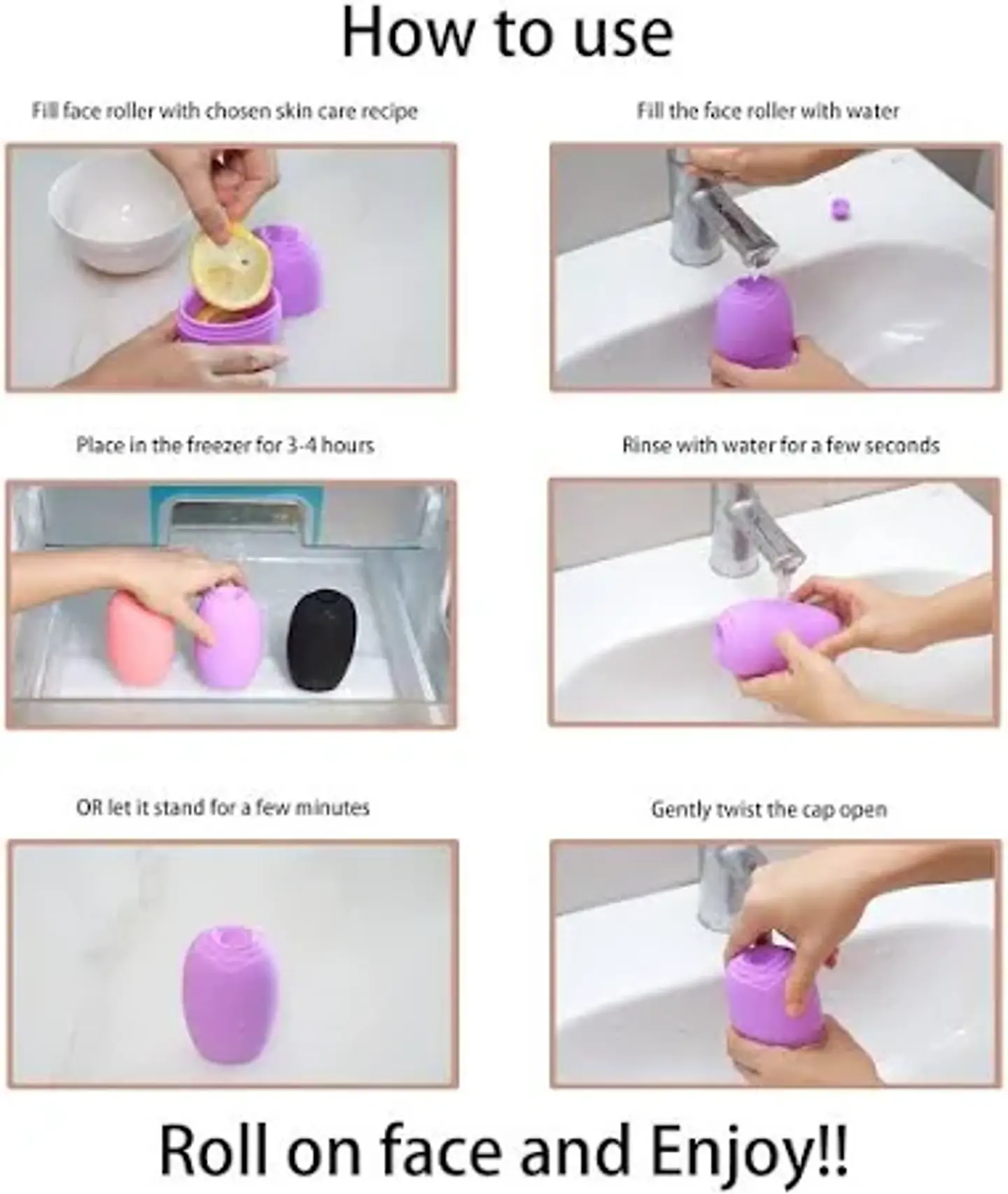 Molde para hielo facial 3