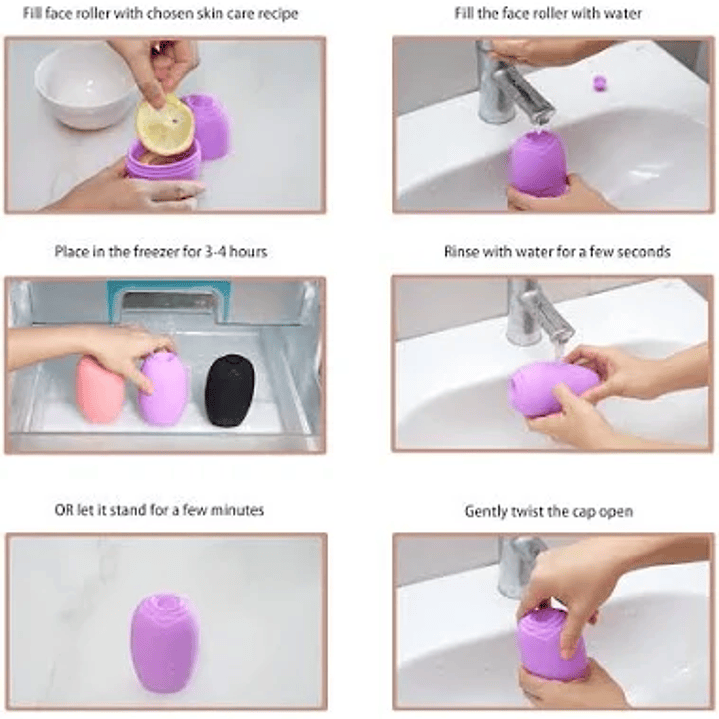 Molde para hielo facial 3