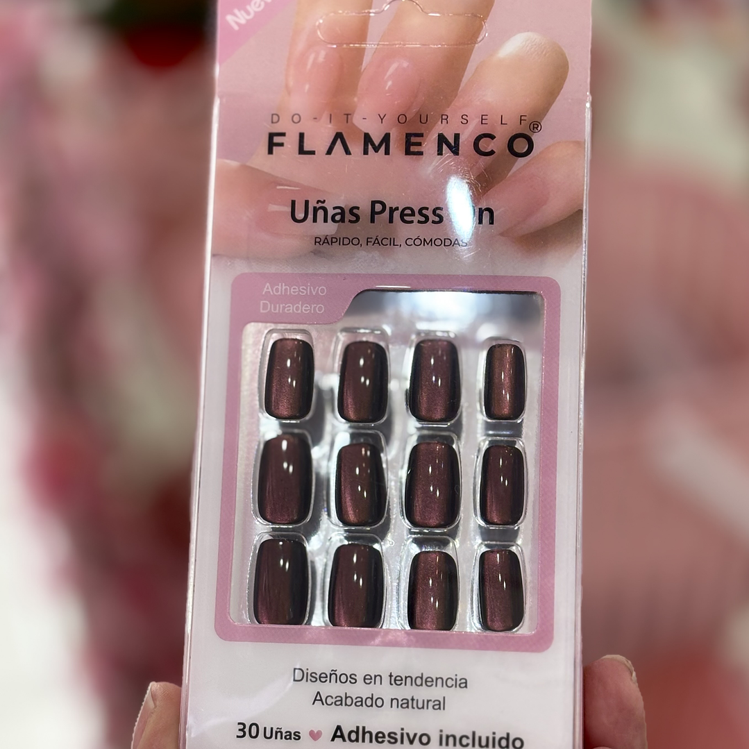 uñas press on ojo de gato (25) 1