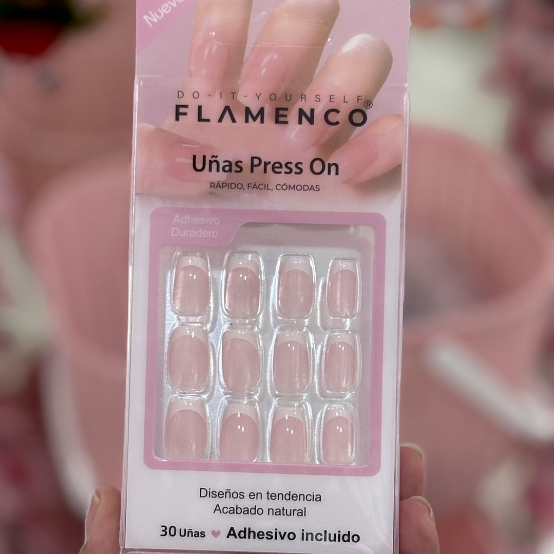 uñas press on francesa (07) 1