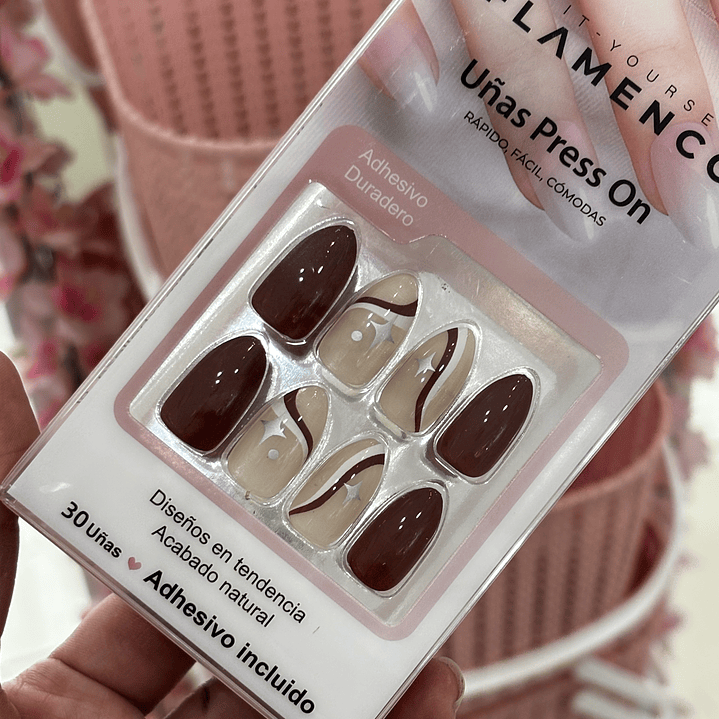 uñas press on café (43) 2