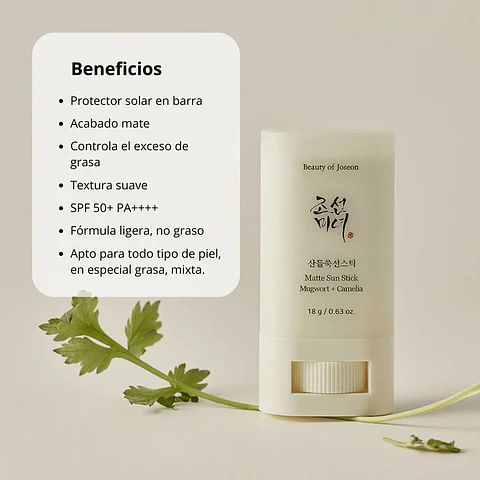 Protector Solar “Matte Sun Stick_Mugwort + Camelia” 18g