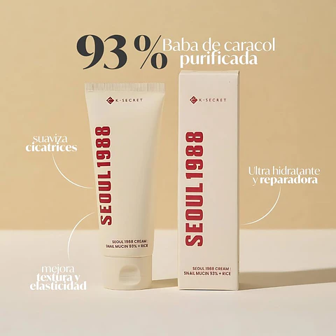 SEOUL 1988 Cream : Snail Mucin 93% + Rice 100ml