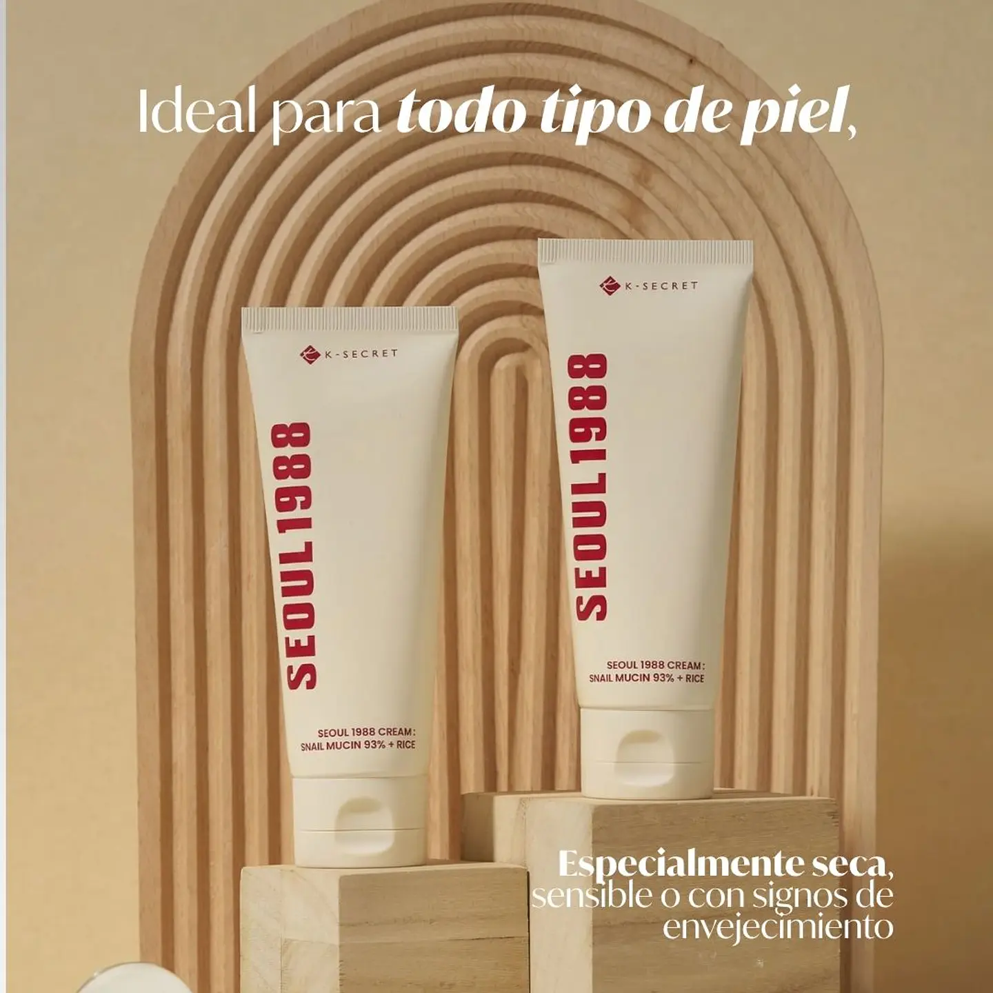 SEOUL 1988 Cream : Snail Mucin 93% + Rice 100ml 5